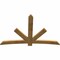 Ekena Millwork Alberta Rough Sawn Timber Gable Bracket, Western Red Cedar, 84"W x 56"H x 2"D x 6"F, 16/12 Pitch GBW084X56X0206ALB00RWR - alternate 3